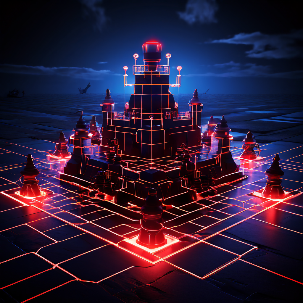 견고한 수비력이 어떻게 전략적인 게임 컨트롤로 이어지는지를 상징적으로 보여주는 이미지.