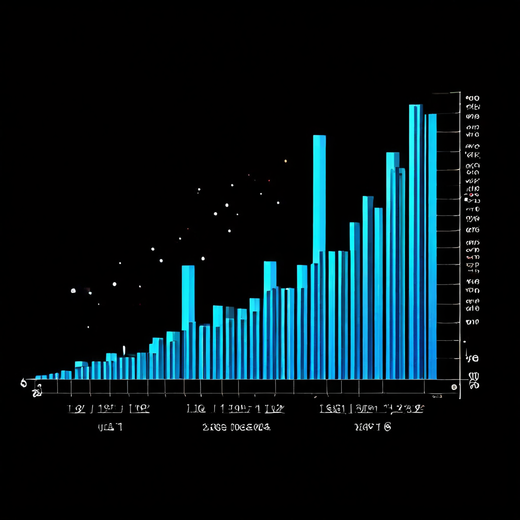 평균 회귀 현상에 따라 극단적인 데이터가 평균값으로 되돌아오는 과정을 보여주는 그래프.