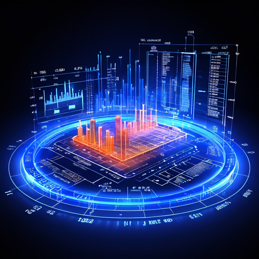 투명한 청사진 위에 스포츠 데이터 분석 차트가 겹쳐 보이며, 데이터 기반의 베팅 원칙과 정보 투명성의 중요성을 상징적으로 나타내는 이미지.