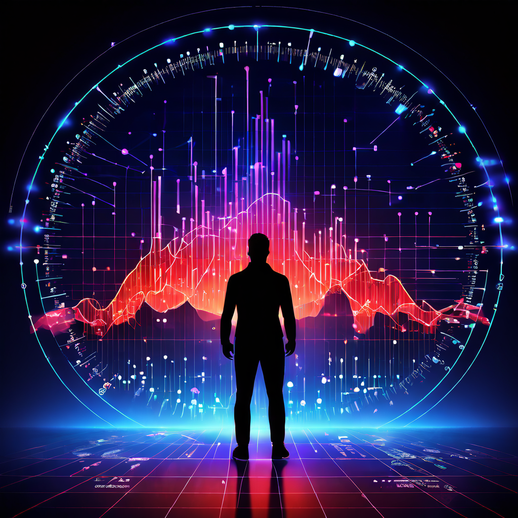 인간 생체리듬 데이터를 분석하며 최적의 측정 지표를 탐구하는 과정을 시각화한 이미지.