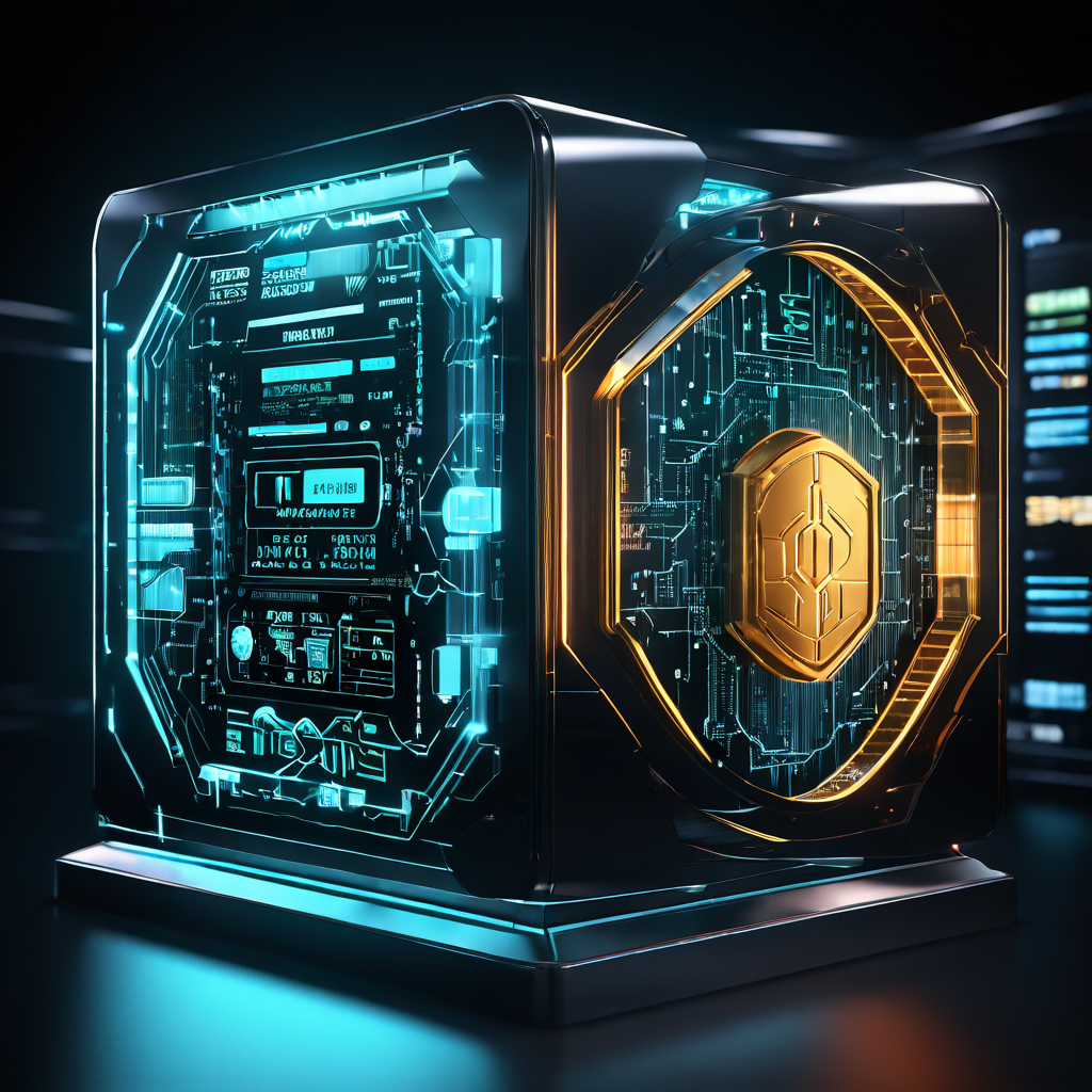 디지털 스코어링 시스템이 생성한 데이터 보호막이 현금 자산을 안전하게 감싸며, 기업의 안정적인 운영과 재무 건전성을 확보하는 과정을 설명하는 이미지.