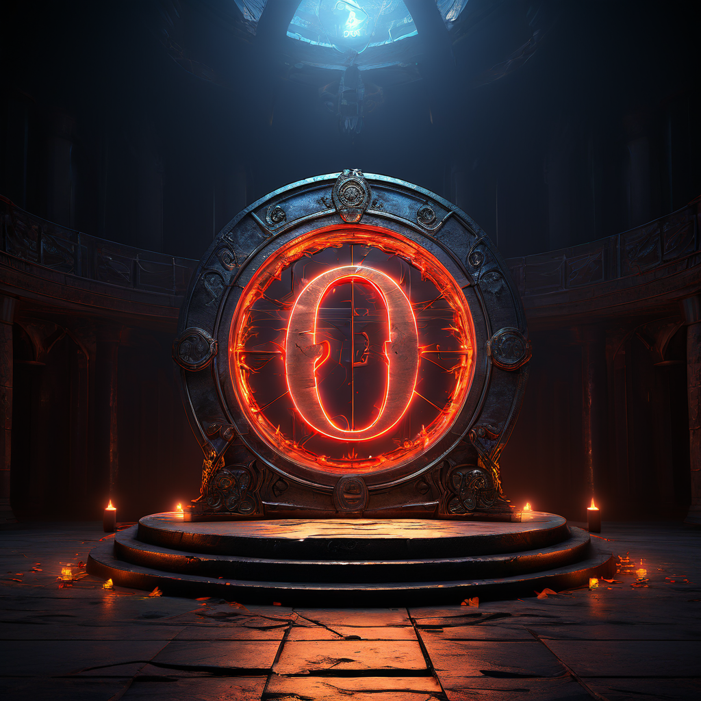 견고한 기반 위에 놓여 모든 것의 시작점이 되는 숫자 0의 개념과 그 심오한 의미를 강조하는 특별한 규칙들을 설명하는 그림.