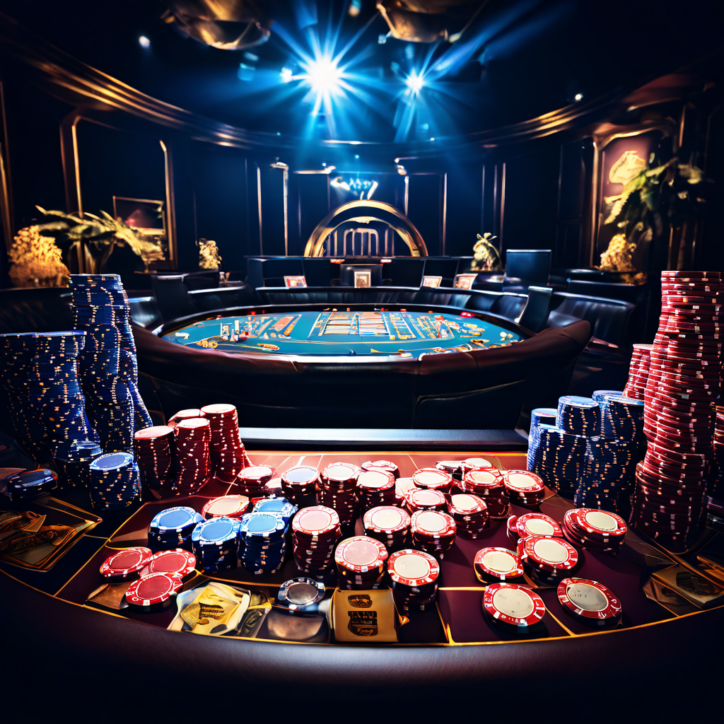 라이브 카지노 스튜디오에서 딜러와 플레이어들이 전략적인 포커 게임을 진행하며, 칩이 부딪히는 소리와 함께 숨겨진 심리전과 긴장감이 느껴지는 활기찬 현장을 보여줍니다.