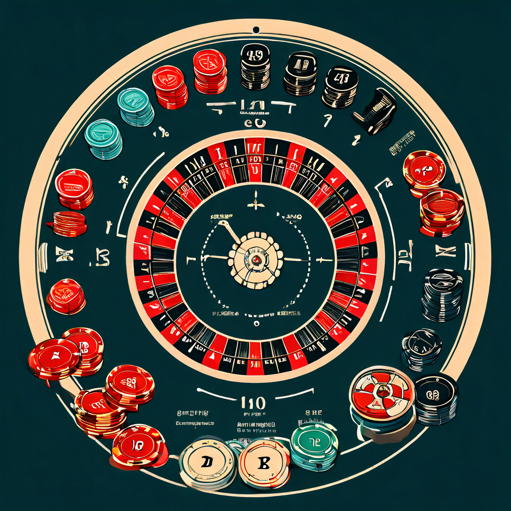 클래식 룰렛 테이블 레이아웃 위에 배치된 칩과 라벨로 룰렛 콜 베팅의 종류인 부아상 베팅과 오르펠랭 베팅 등을 상세히 설명하는 인포그래픽 이미지입니다.