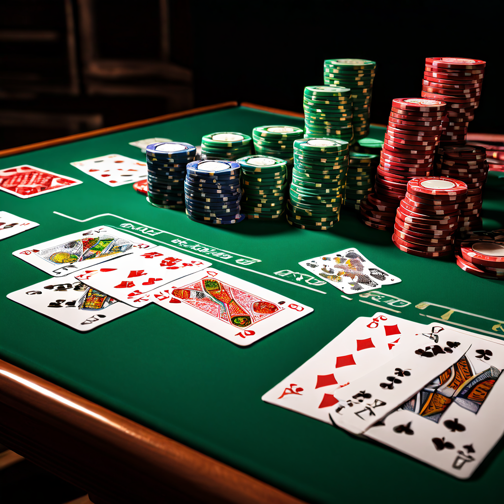 바카라 게임의 기본 진행 단계를 설명하는 다이어그램으로, 그린 테이블 위에서 플레이어와 뱅커의 카드가 오픈되는 카드 공개 과정을 보여줍니다.