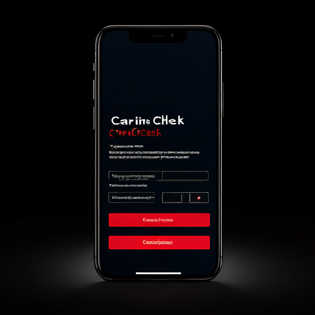 휴대폰 화면에서 계정 가입 과정 중에 '통신사 블랙리스트 확인' 경고 문구와 빨간색 경고 아이콘이 표시되어 사용자의 서비스 이용 자격을 검증하는 절차를 보여줍니다.