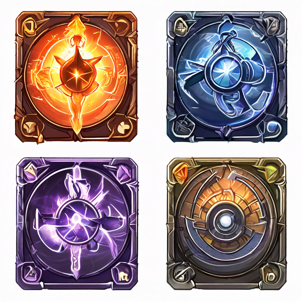 카드 게임의 핵심 루프를 설명하는 다이어그램으로, 카드 사용 후 버리고 덱에서 새로운 카드를 드로우하는 순환 구조를 보여줍니다.