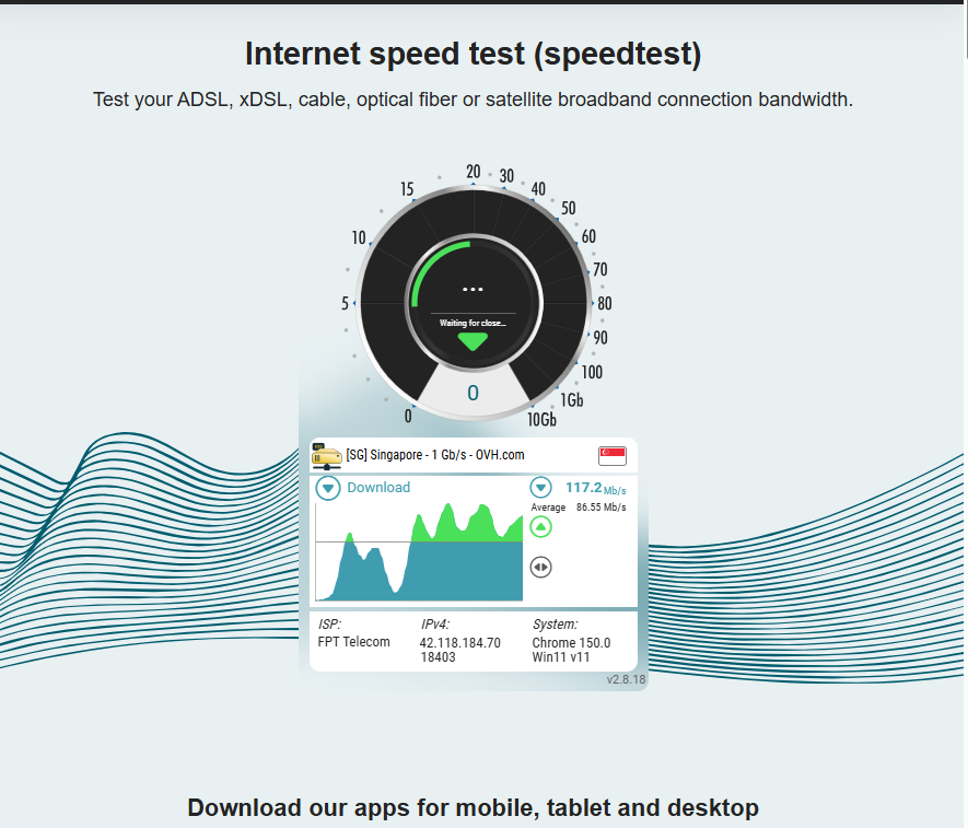 Network diagnostic interface displaying ping, latency, jitter and packet loss while troubleshooting online gaming performance.